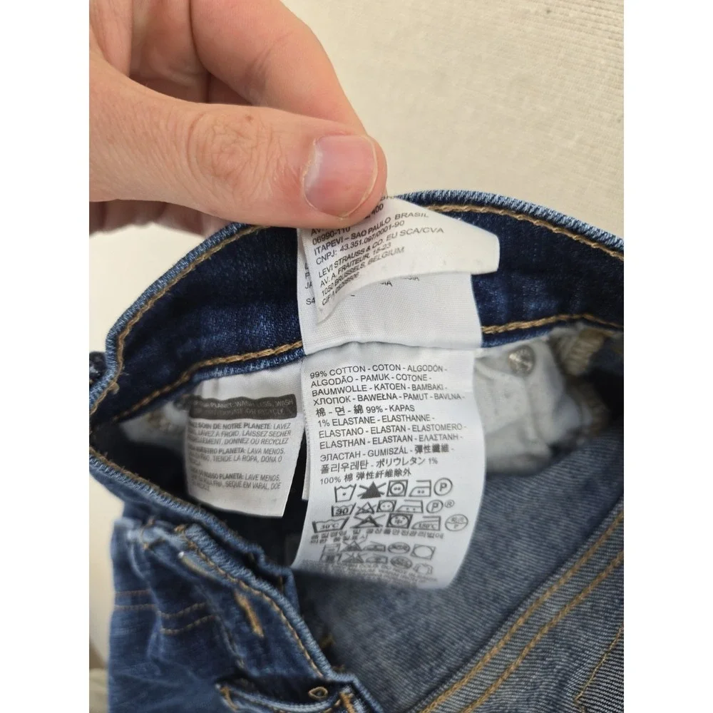 Levi's 514 Jeans Mens 32x30 Blue Medium Wash Straight Denim 5 Pocket Zip Fly